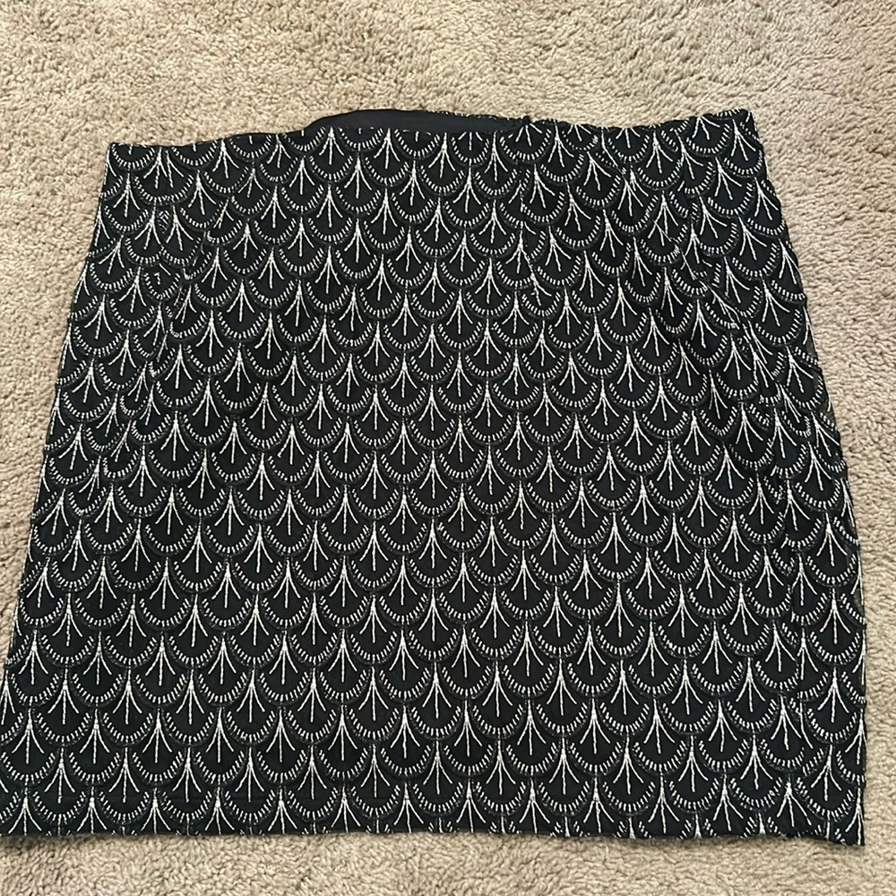 Ultra Pink Holiday Black & Gold Skirt Zip XL